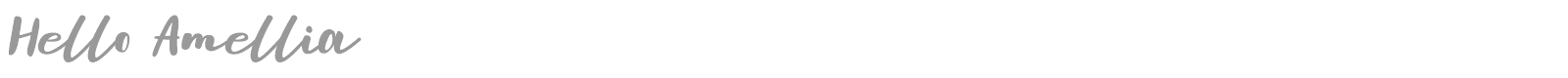 Hello Amellia font preview